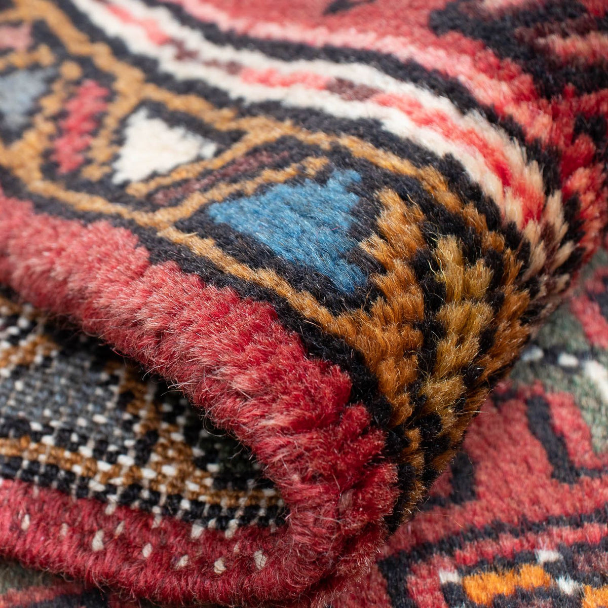 Tapis persan - Nomadic - 105 x 60 cm - rouge foncé