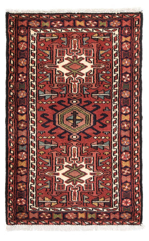 Tapis persan - Nomadic - 105 x 65 cm - rouge foncé