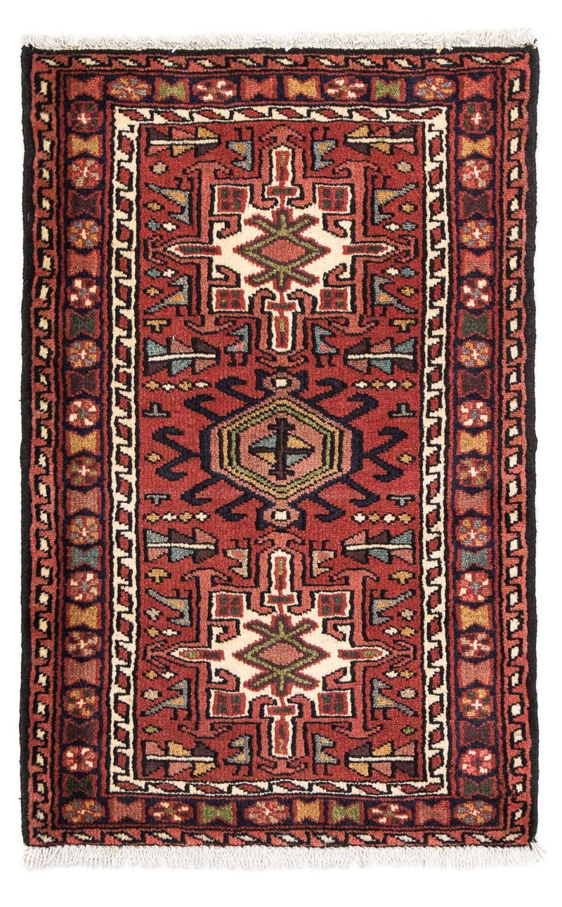 Tapis persan - Nomadic - 105 x 65 cm - rouge foncé