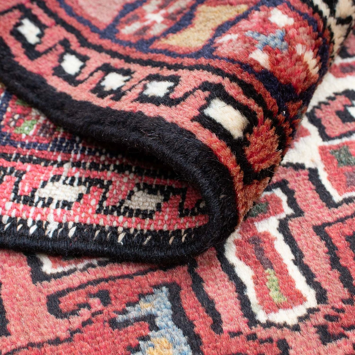 Tapis persan - Nomadic - 105 x 65 cm - rouge foncé