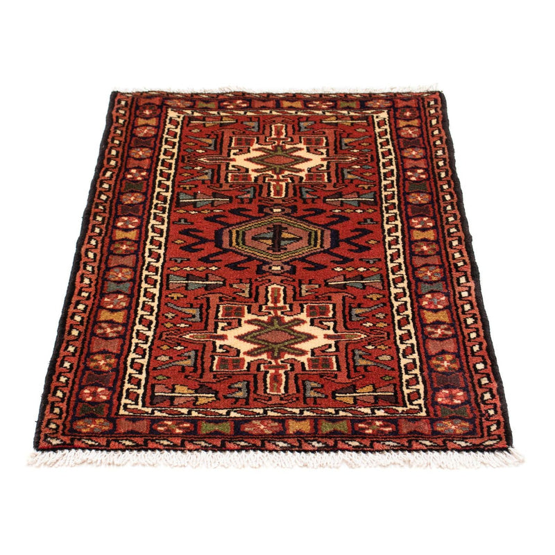 Tapis persan - Nomadic - 105 x 65 cm - rouge foncé