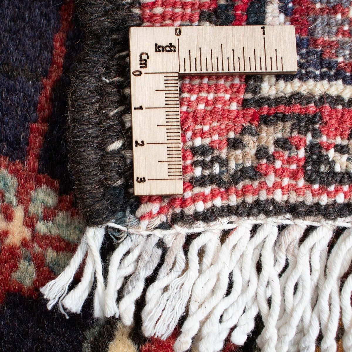 Tapis persan - Nomadic - 105 x 75 cm - rouge foncé