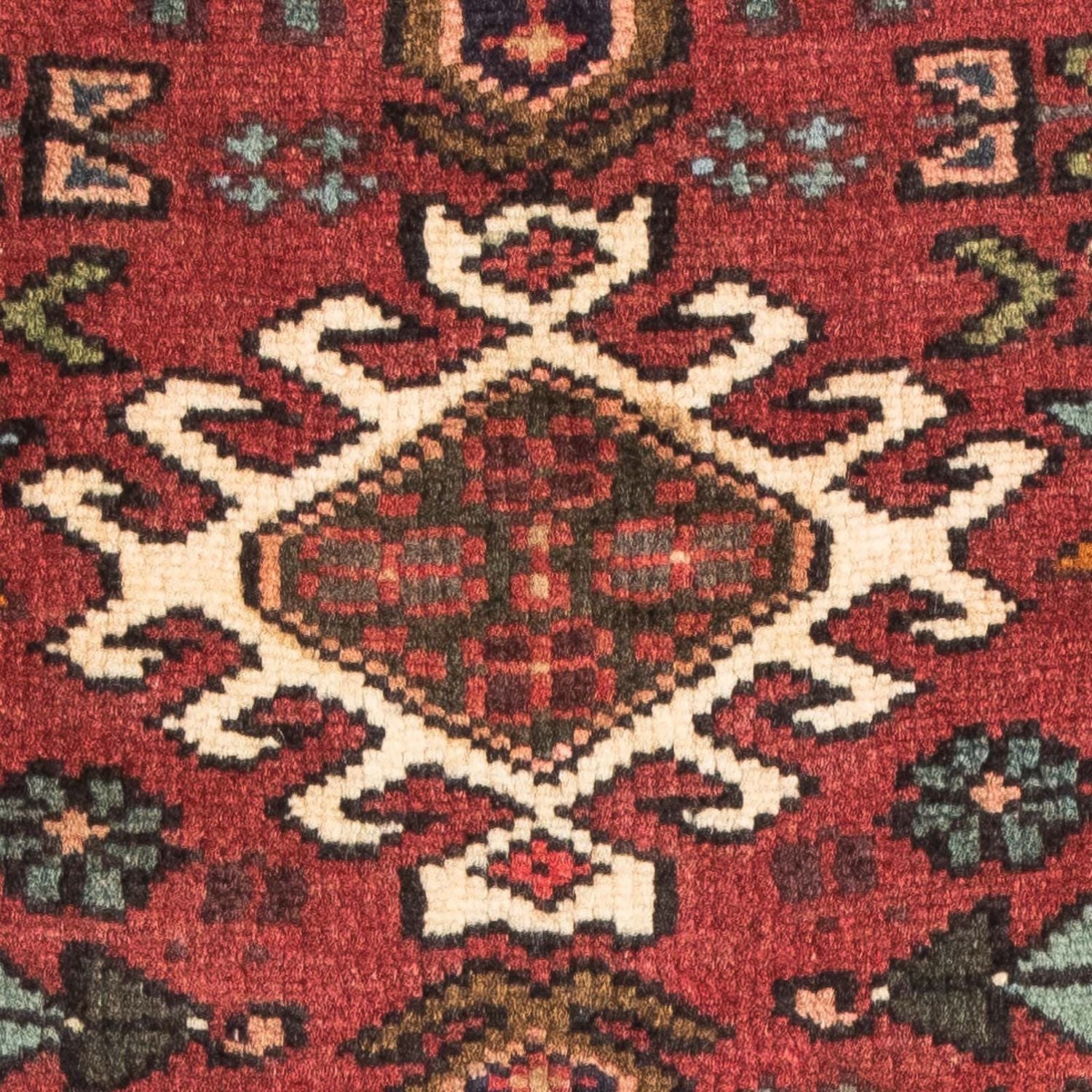 Tapis persan - Nomadic - 110 x 72 cm - rouge foncé