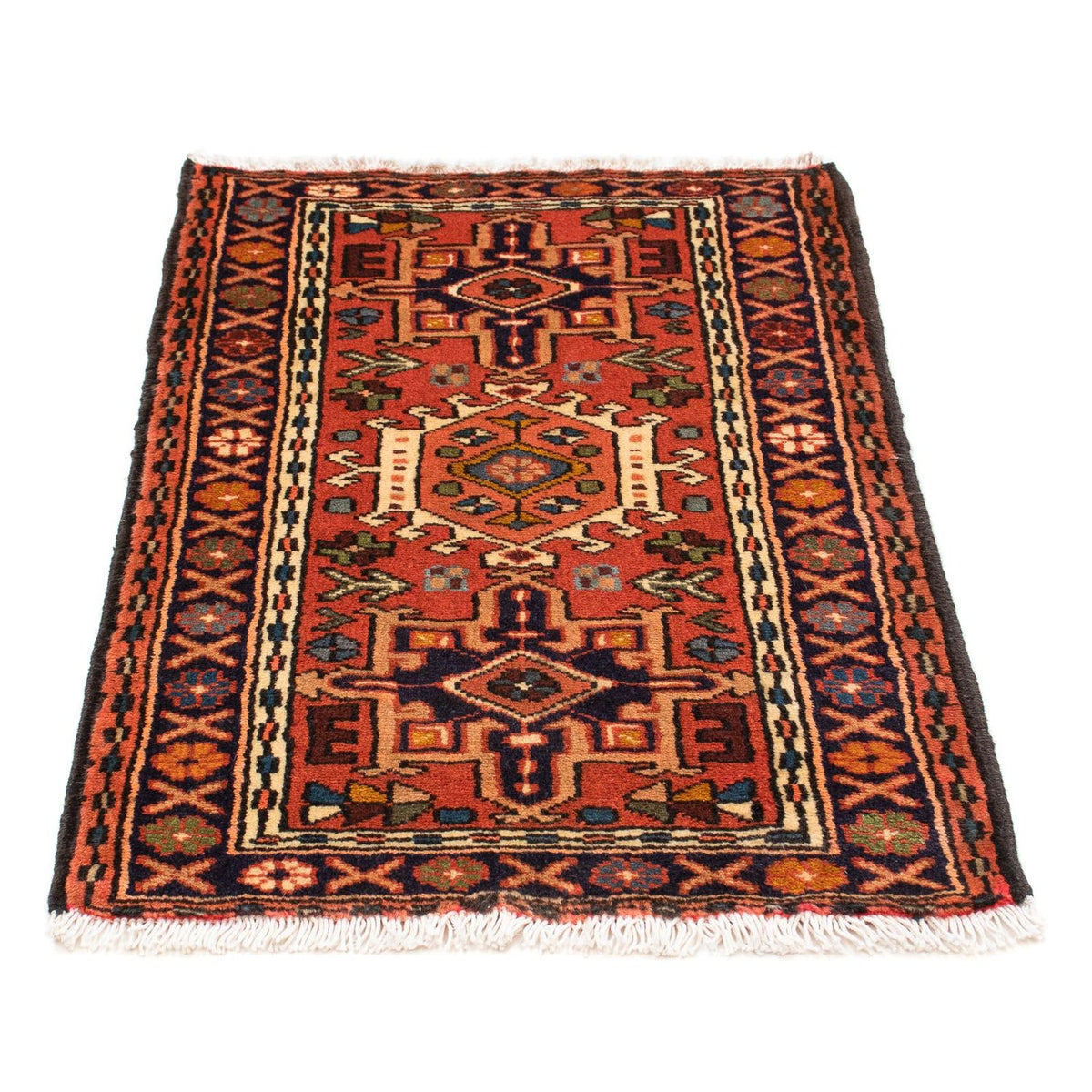 Tapis persan - Nomadic - 100 x 65 cm - rouille