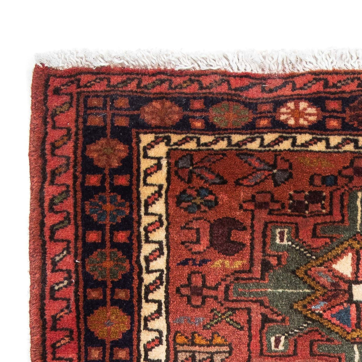 Tapis persan - Nomadic - 115 x 75 cm - rouge foncé