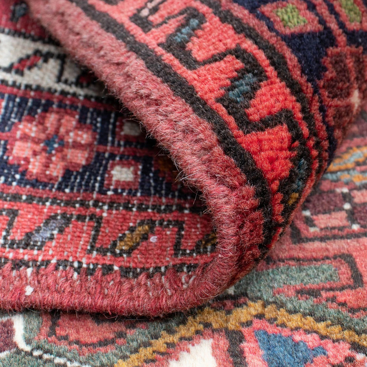 Tapis persan - Nomadic - 115 x 75 cm - rouge foncé