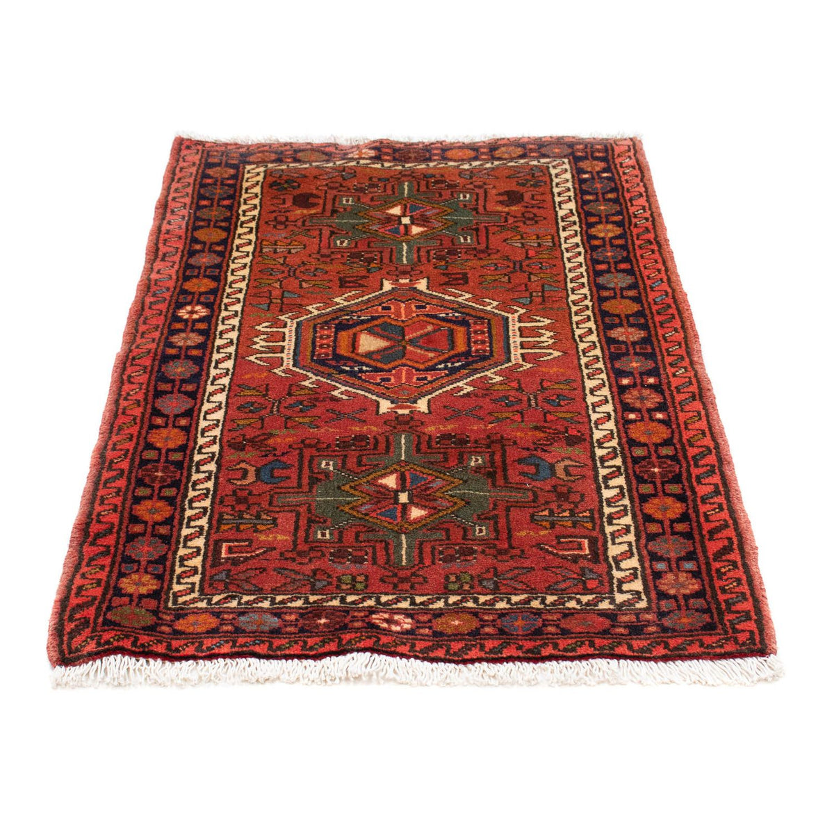Tapis persan - Nomadic - 115 x 75 cm - rouge foncé