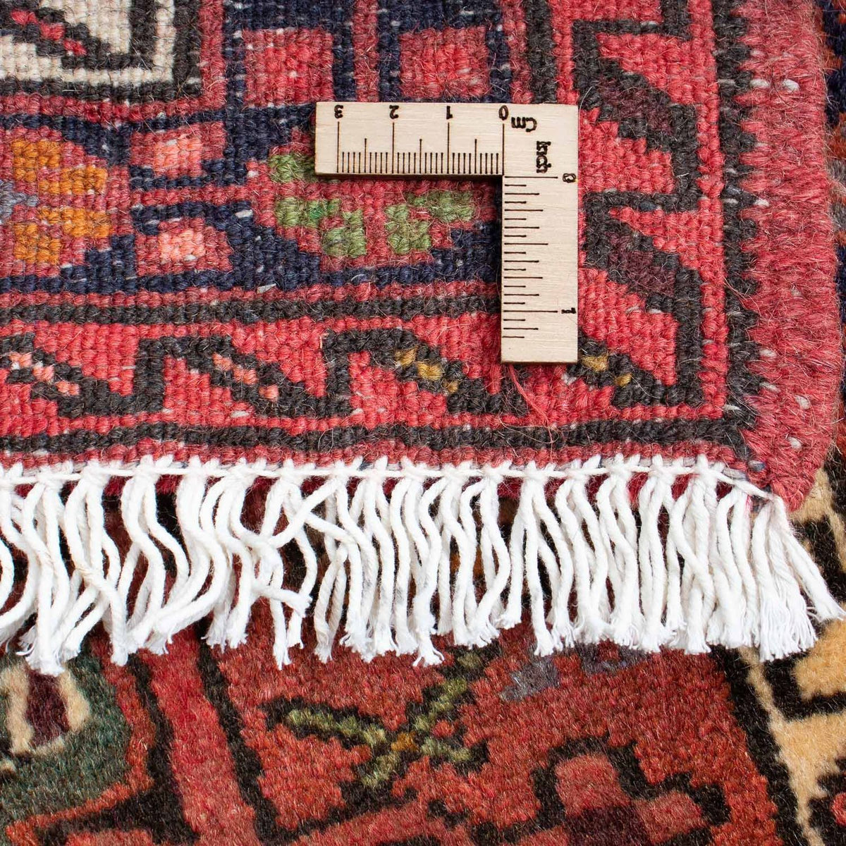 Tapis persan - Nomadic - 115 x 75 cm - rouge foncé