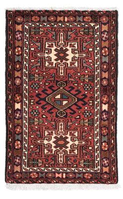 Tapis persan - Nomadic - 100 x 67 cm - rouge foncé