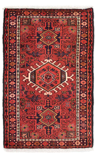 Tapis persan - Nomadic - 105 x 65 cm - rouge foncé