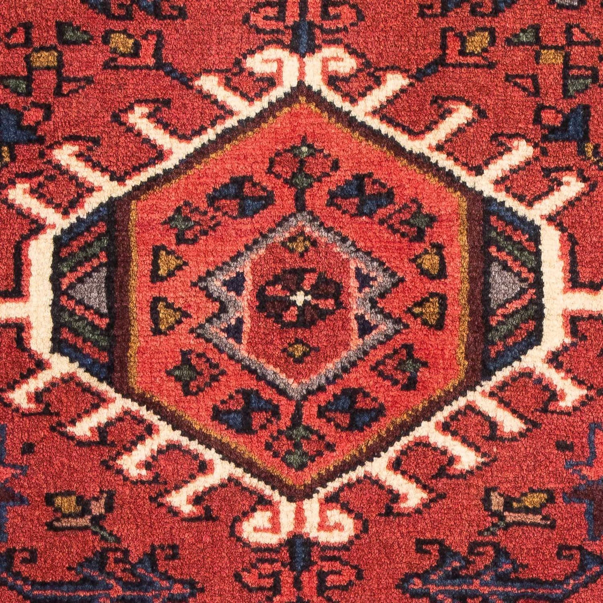 Tapis persan - Nomadic - 105 x 65 cm - rouge foncé