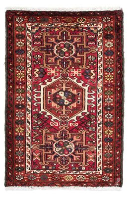 Tapis persan - Nomadic - 105 x 70 cm - rouge foncé