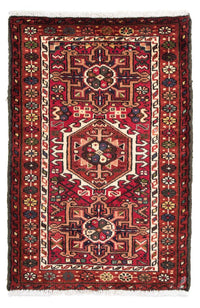 Tapis persan - Nomadic - 105 x 70 cm - rouge foncé