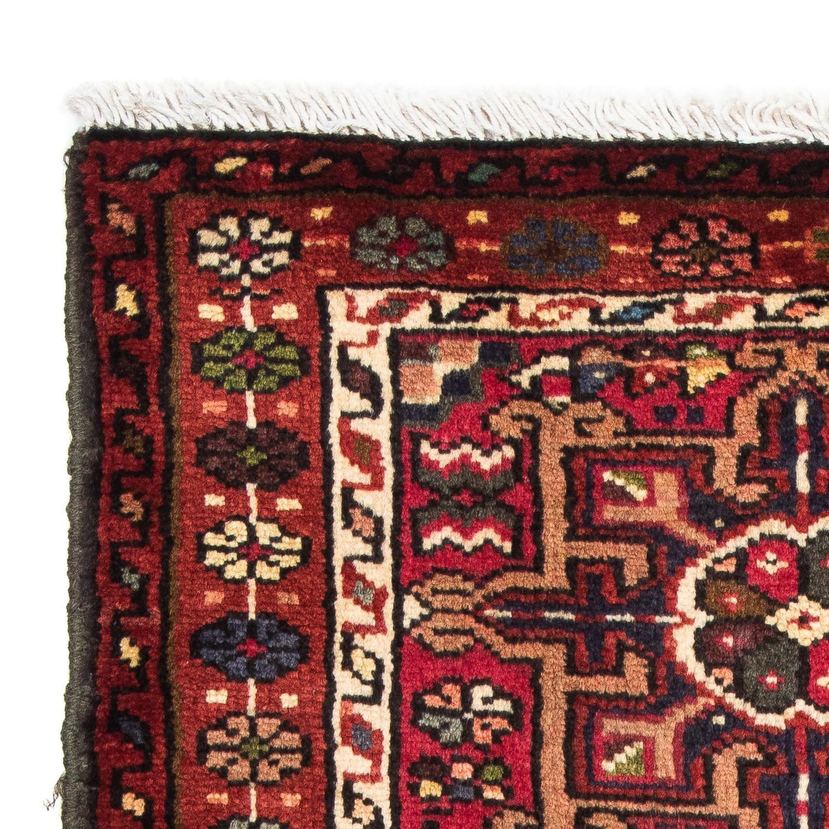 Tapis persan - Nomadic - 105 x 70 cm - rouge foncé
