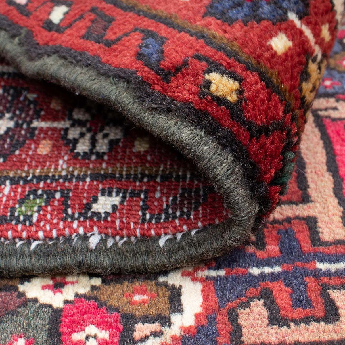 Tapis persan - Nomadic - 105 x 70 cm - rouge foncé