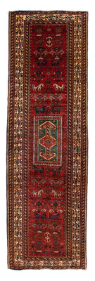 Tapis de couloir Tapis persan - Nomadic - 337 x 103 cm - rouge foncé