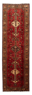 Tapis de couloir Tapis persan - Nomadic - 361 x 108 cm - rouge foncé