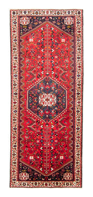 Tapis de couloir Tapis persan - Nomadic - 276 x 111 cm - rouge foncé