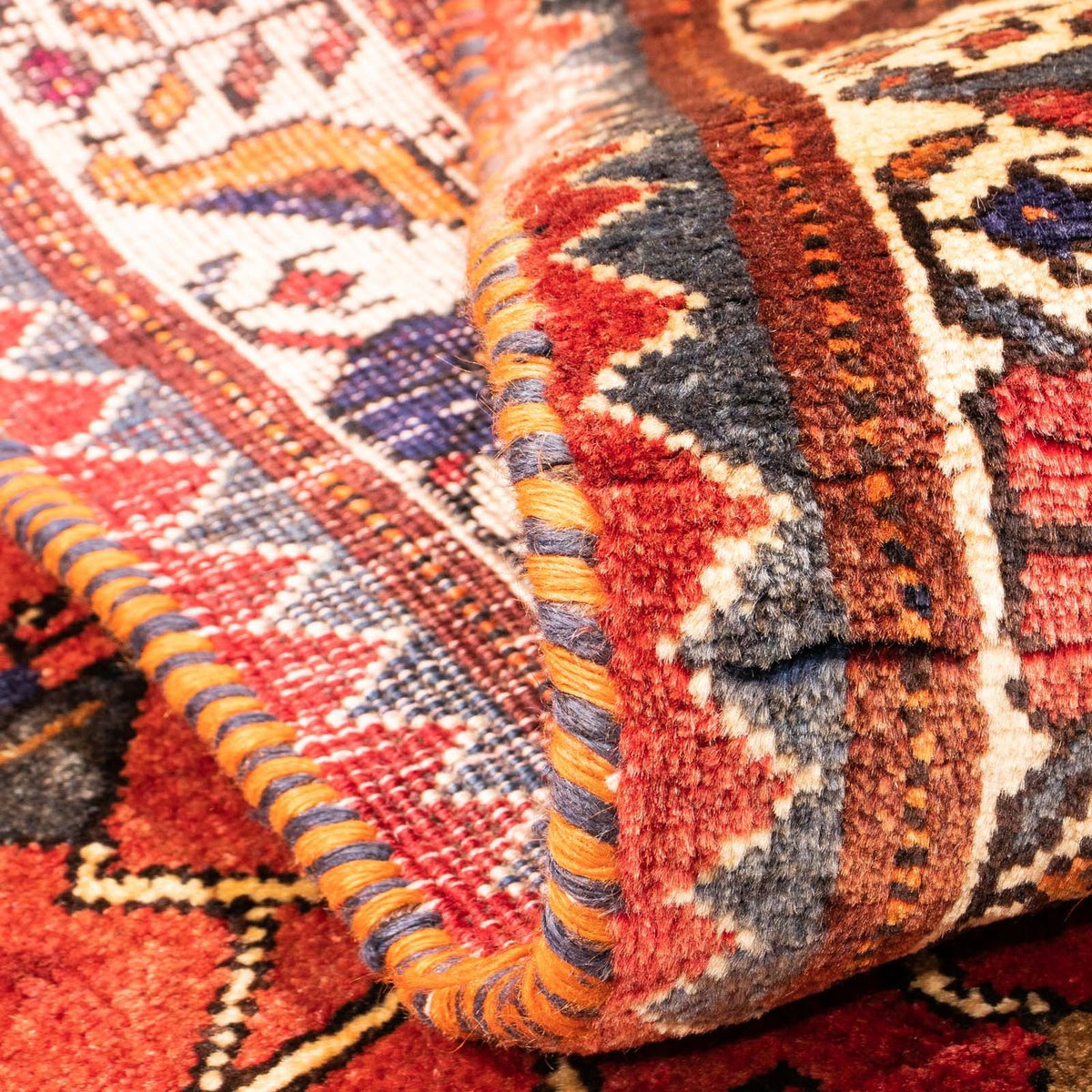 Tapis persan - Nomadic - 170 x 118 cm - rouge foncé