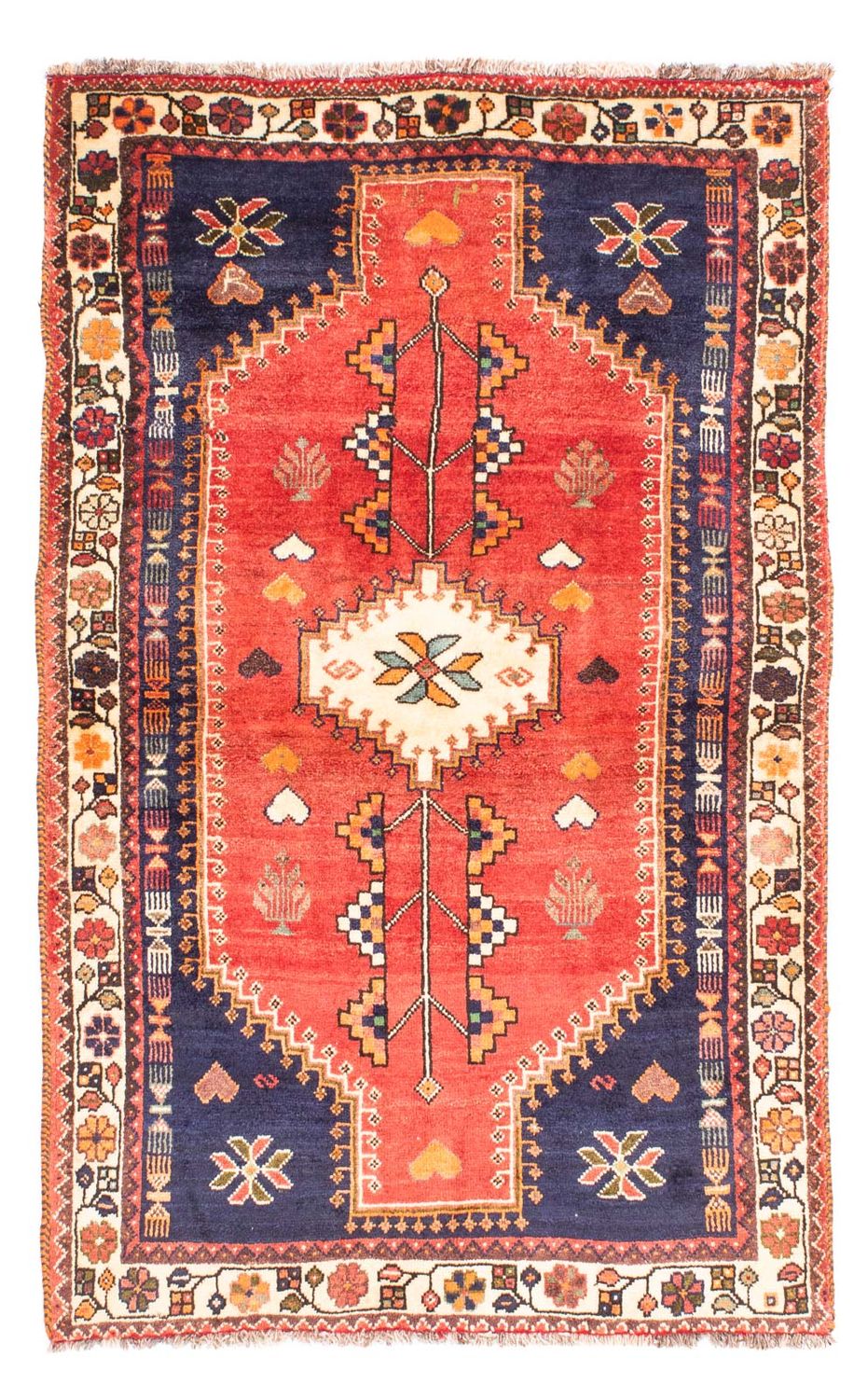 Tapis persan - Nomadic - 175 x 113 cm - rouge foncé