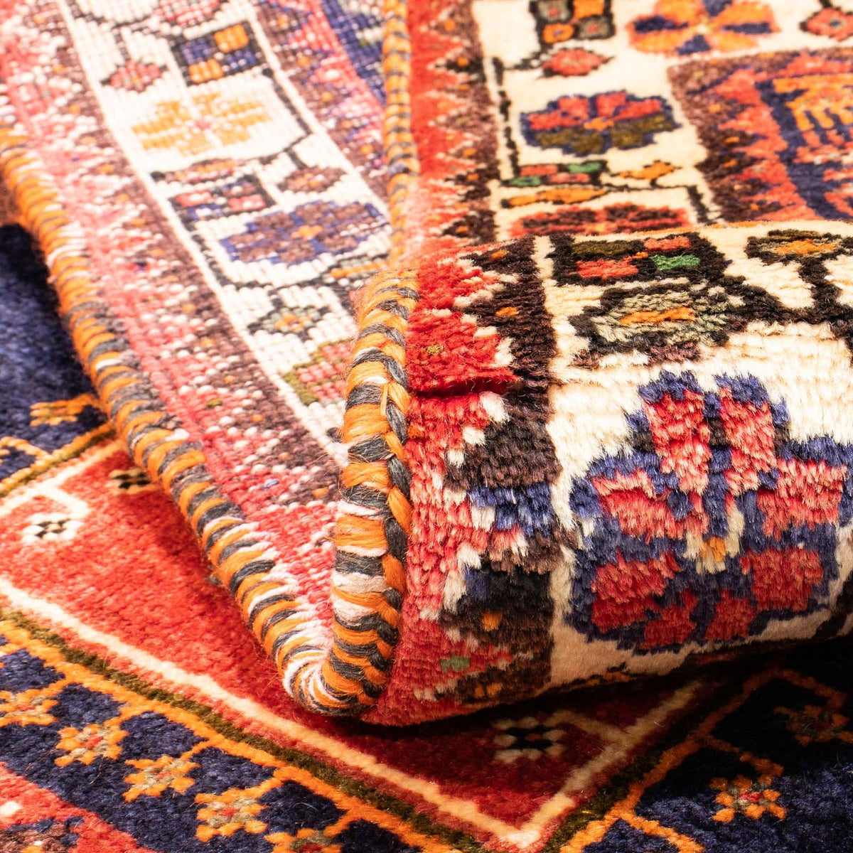 Tapis persan - Nomadic - 175 x 113 cm - rouge foncé