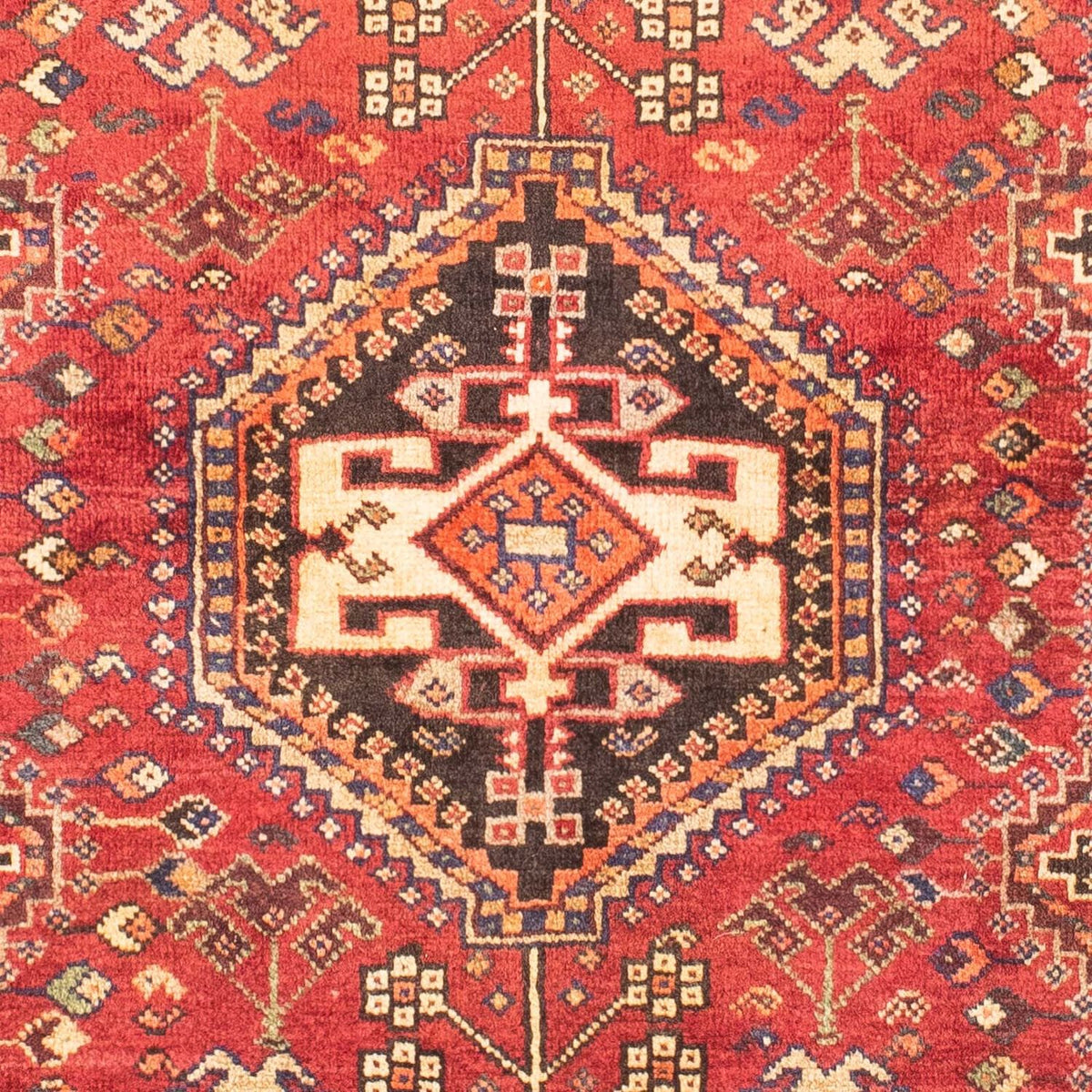 Tapis persan - Nomadic - 153 x 106 cm - rouge foncé