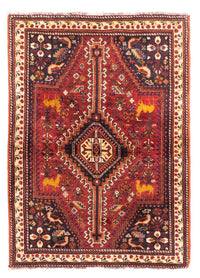 Tapis persan - Nomadic - 165 x 113 cm - rouge foncé