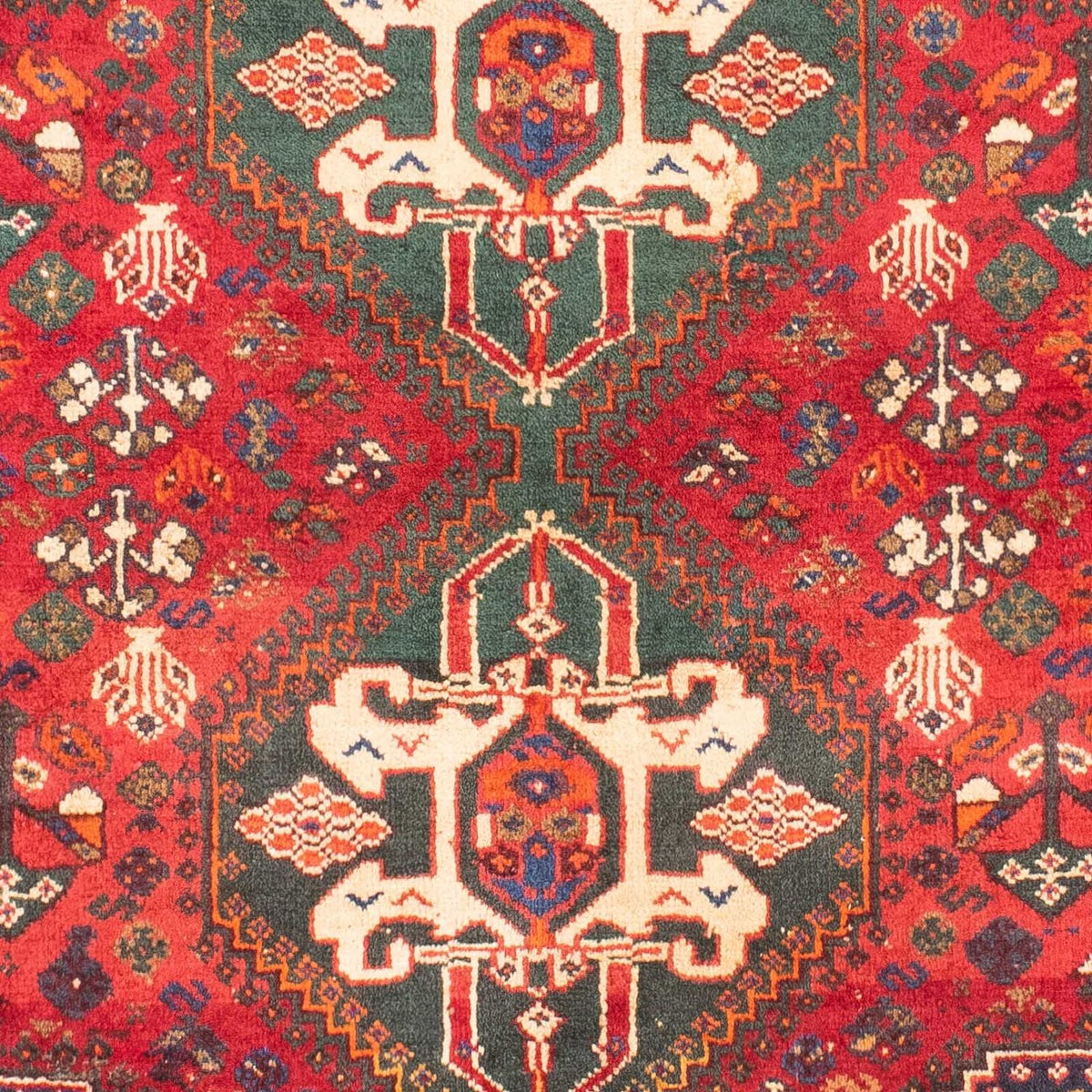 Tapis persan - Nomadic - 156 x 114 cm - rouge foncé