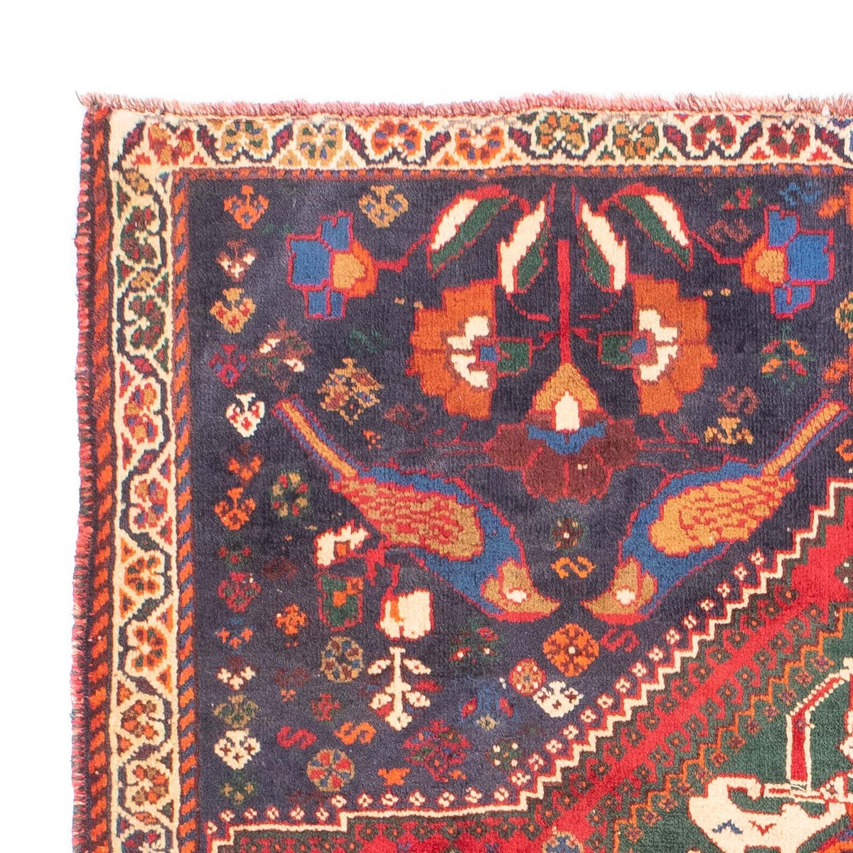 Tapis persan - Nomadic - 156 x 114 cm - rouge foncé
