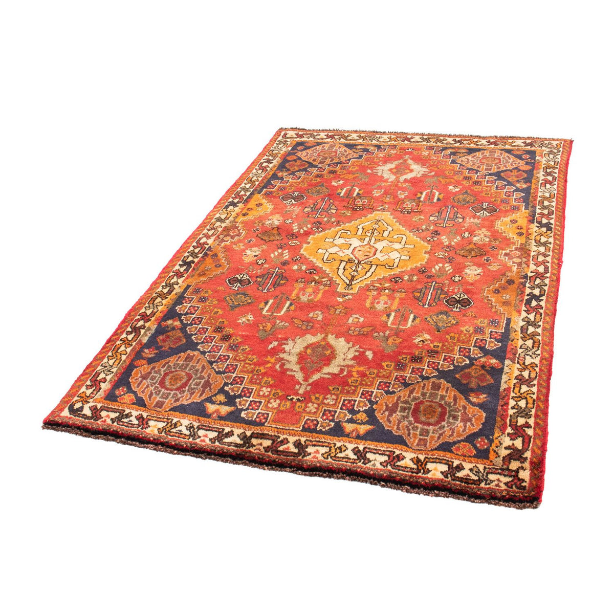 Tapis persan - Nomadic - 159 x 106 cm - rouge foncé