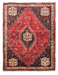 Tapis persan - Nomadic - 162 x 117 cm - rouge foncé