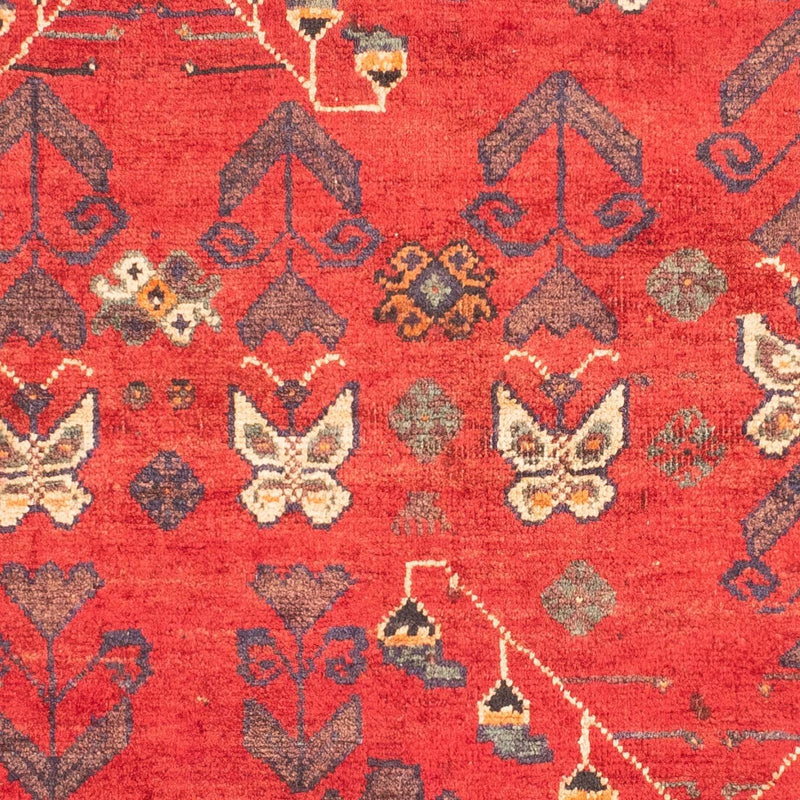 Tapis persan - Nomadic - 155 x 110 cm - rouge foncé