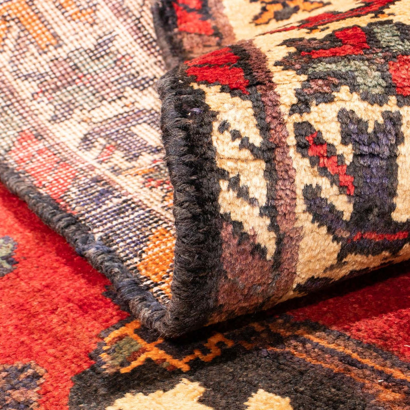 Tapis persan - Nomadic - 155 x 110 cm - rouge foncé