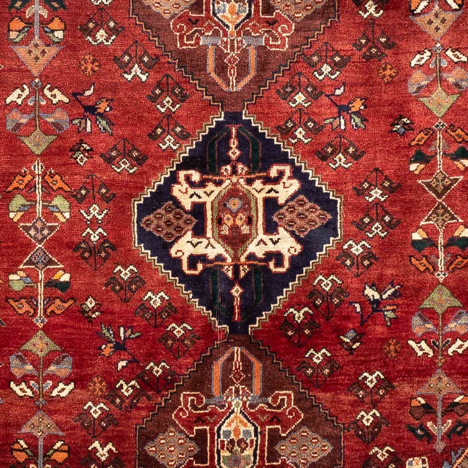 Tapis persan - Nomadic - 265 x 168 cm - rouge foncé