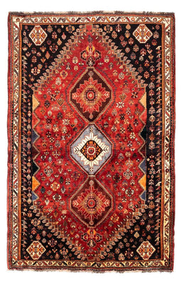 Tapis persan - Nomadic - 255 x 170 cm - rouge foncé