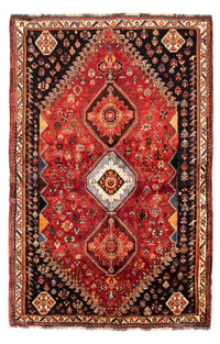 Tapis persan - Nomadic - 255 x 170 cm - rouge foncé