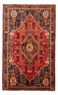 Tapis persan - Nomadic - 270 x 165 cm - rouge foncé