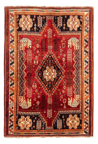 Tapis persan - Nomadic - 240 x 167 cm - rouge foncé