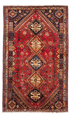 Tapis persan - Nomadic - 282 x 165 cm - rouge foncé