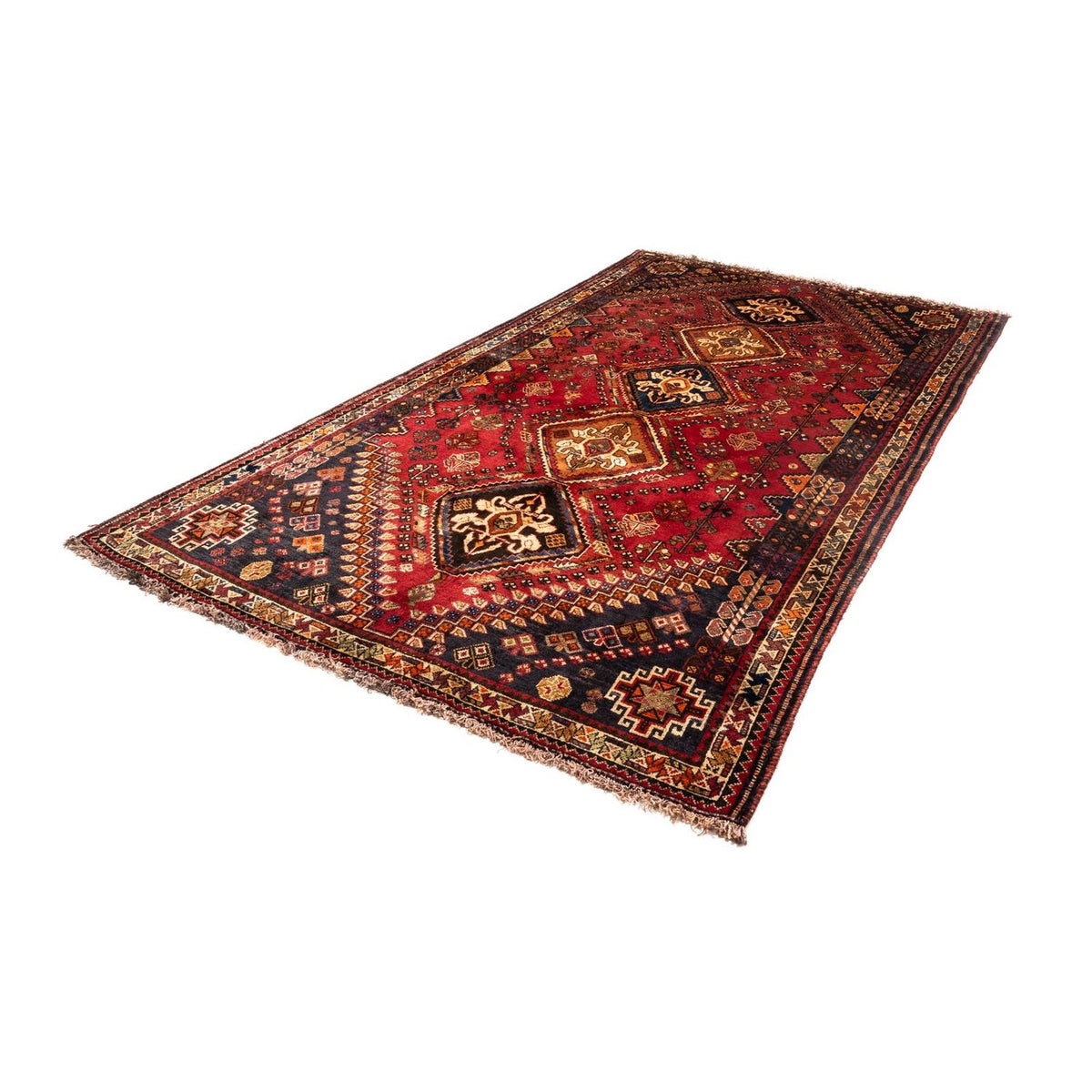 Tapis persan - Nomadic - 282 x 165 cm - rouge foncé