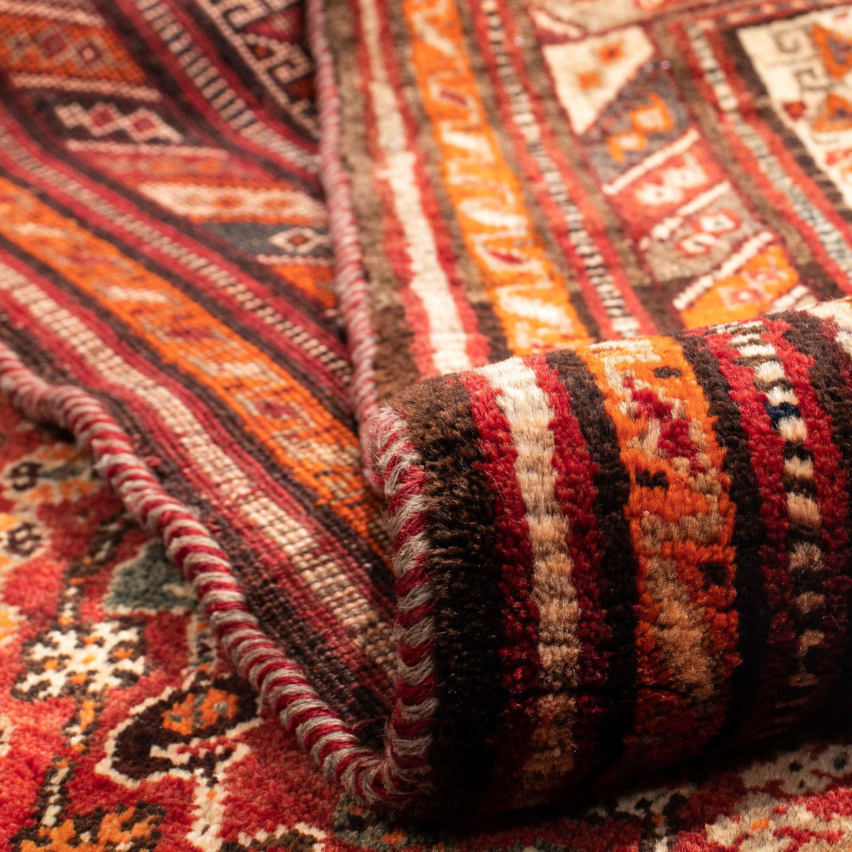 Tapis persan - Nomadic - 240 x 190 cm - rouge foncé