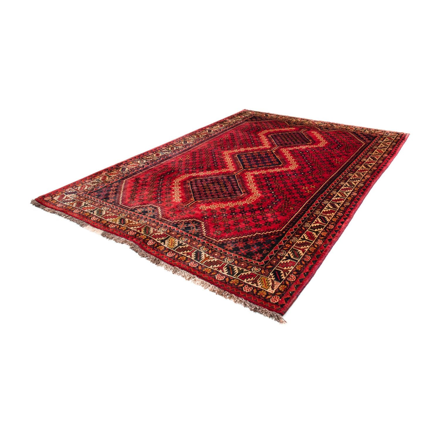 Tapis persan - Nomadic - 298 x 208 cm - rouge