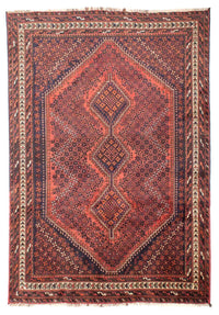 Tapis persan - Nomadic - 282 x 200 cm - rouge clair