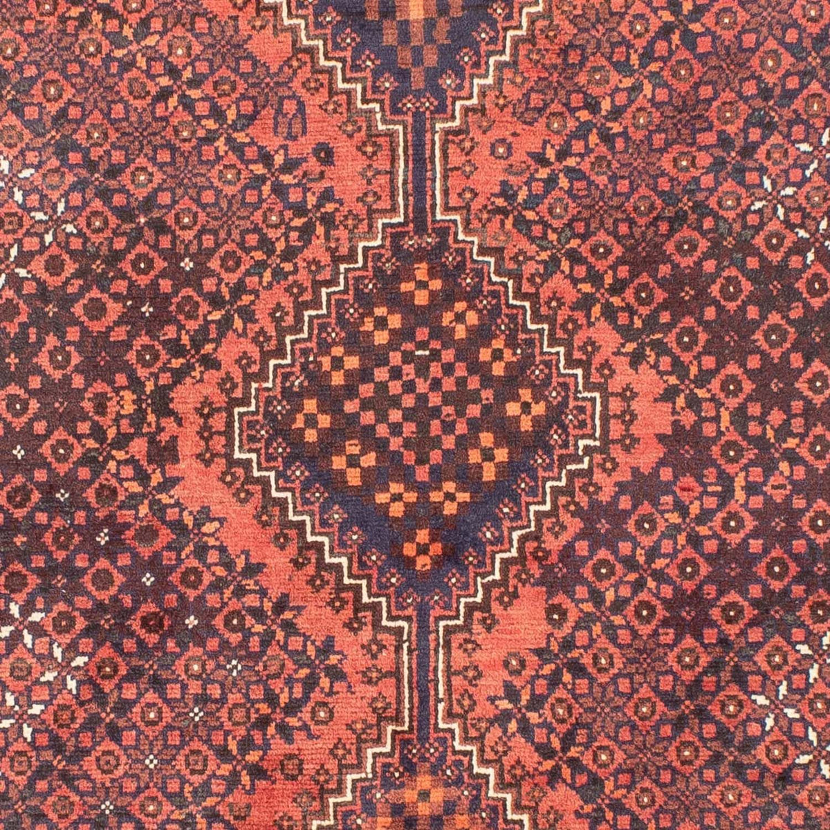 Tapis persan - Nomadic - 282 x 200 cm - rouge clair