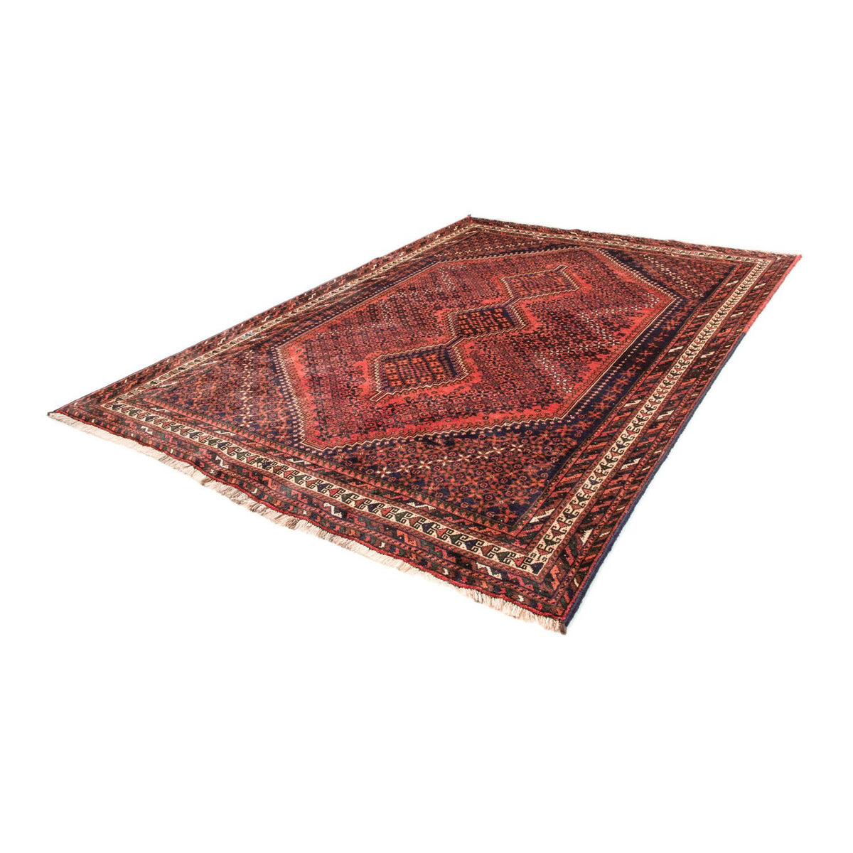Tapis persan - Nomadic - 282 x 200 cm - rouge clair