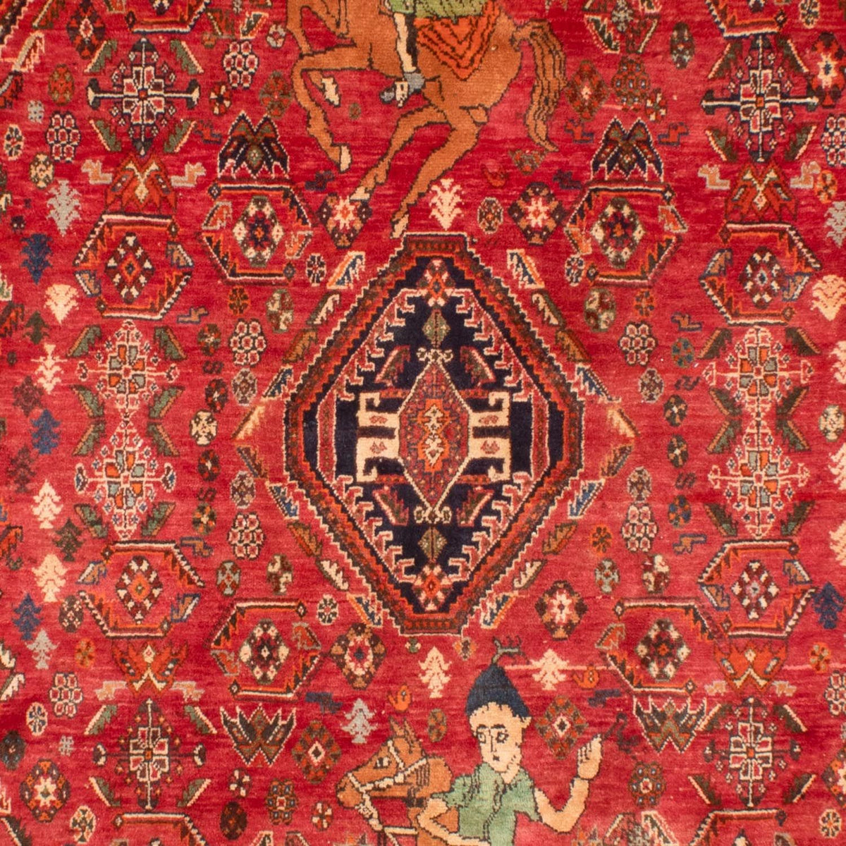 Tapis persan - Nomadic - 292 x 188 cm - rouge
