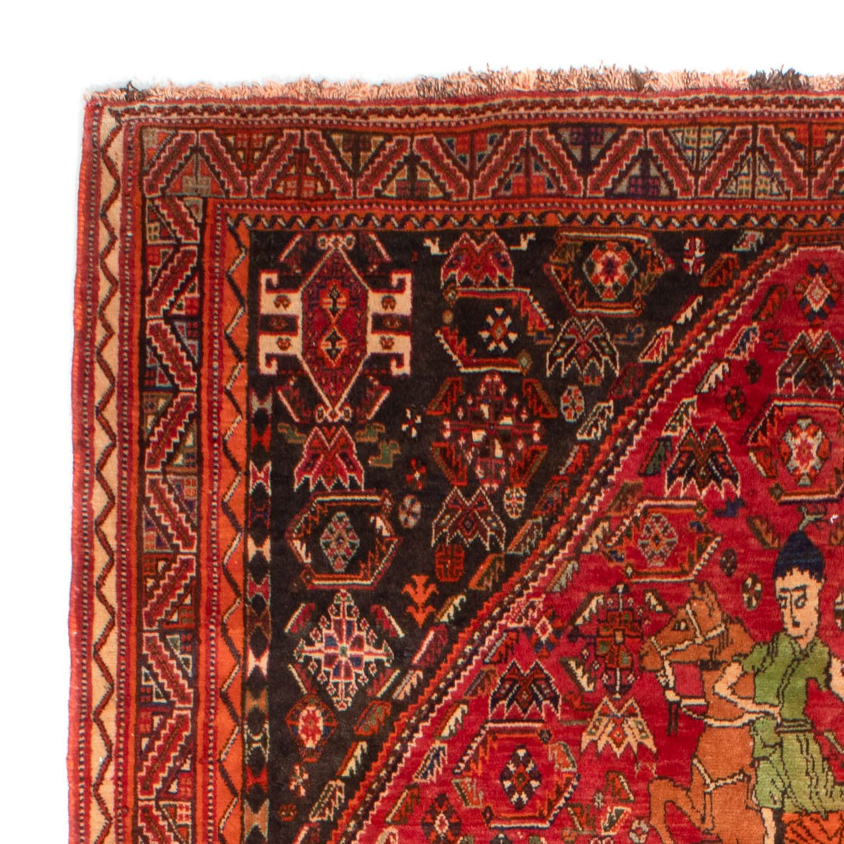 Tapis persan - Nomadic - 292 x 188 cm - rouge