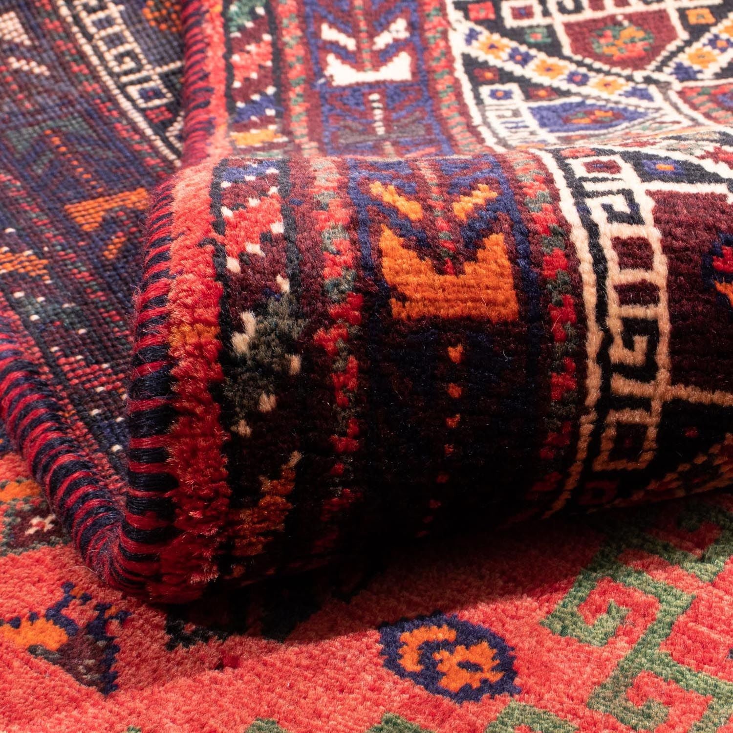 Tapis persan - Nomadic - 305 x 205 cm - rouge