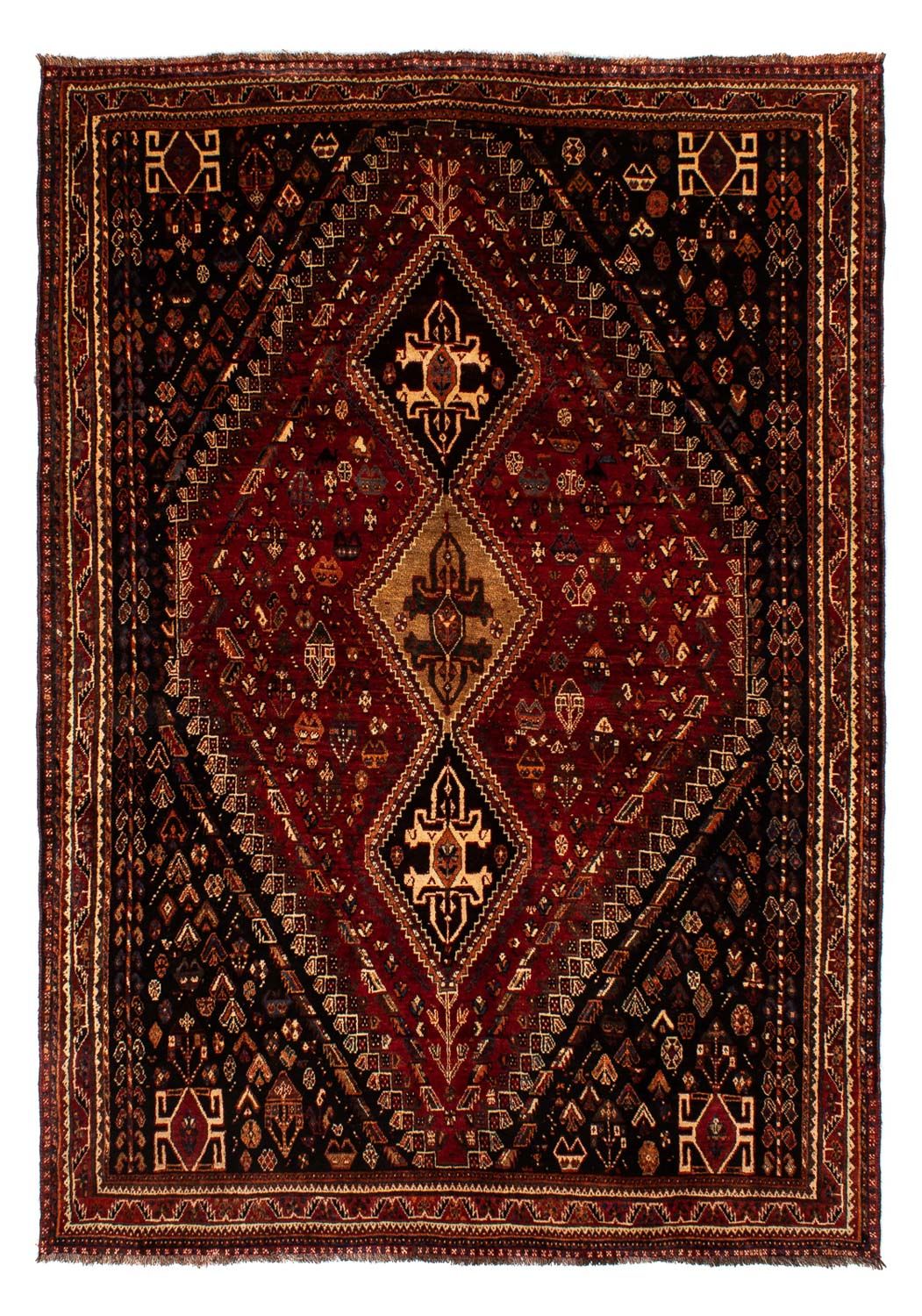 Tapis persan - Nomadic - 266 x 187 cm - rouge foncé