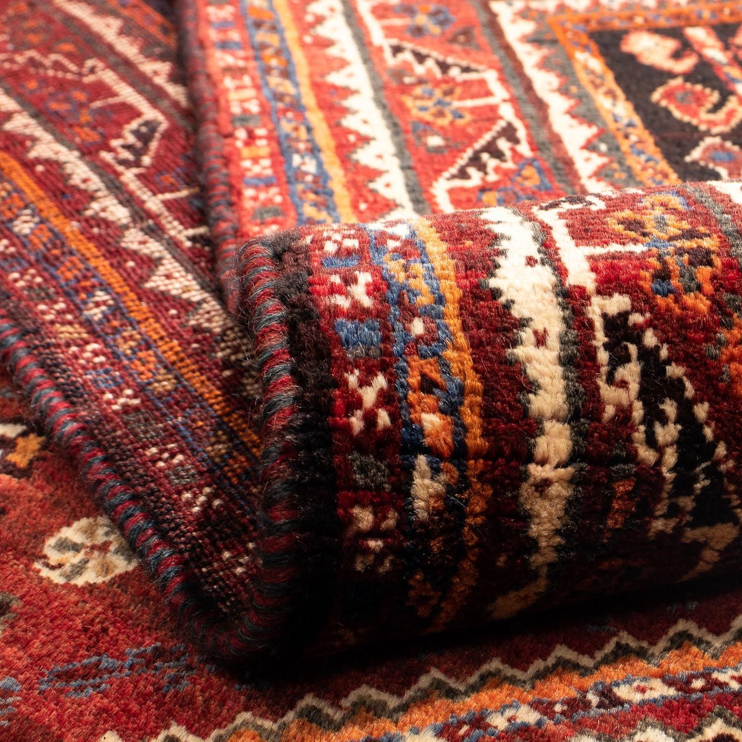 Tapis persan - Nomadic - 266 x 187 cm - rouge foncé